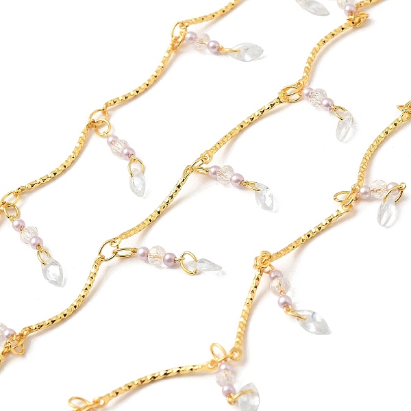 PandaHall Handmade Brass Link Chain, with Glass Beads and ABS Beads, Soldered, with Spool, Real 18K Gold Plated, 3.5x2.5x0.3mm and 18x3x1mm...
PandaHall Handmade Brass Link Chain, with Glass Beads and ABS Beads, Soldered, with Spool, Real 18K Gold Plated, 3.5x2.5x0.3mm and 18x3x1mm...