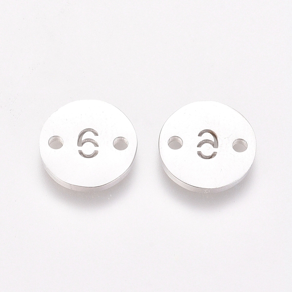 PandaHall Numbers 304 Stainless Steel Links, for Craft Jewelry Making, Flat Round, Stainless Steel Color, Num.6, 10x1mm, Hole: 1.4mm 304...
PandaHall Numbers 304 Stainless Steel Links, for Craft Jewelry Making, Flat Round, Stainless Steel Color, Num.6, 10x1mm, Hole: 1.4mm 304...