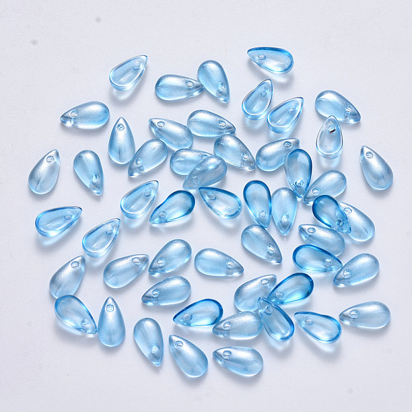PandaHall Transparent Spray Painted Glass Charms, with Glitter Powder, Teardrop, Cornflower Blue, 9.5x5x3mm, Hole: 1.2mm Glass Teardrop Blue
PandaHall Transparent Spray Painted Glass Charms, with Glitter Powder, Teardrop, Cornflower Blue, 9.5x5x3mm, Hole: 1.2mm Glass Teardrop Blue