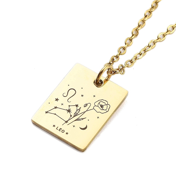 PandaHall Birthday Flower 304 Stainless Steel Pendant Nacklaces For Women, Cable Chain Necklaces, Real 18K Gold Plated, Leo, 17.72 inch...
PandaHall Birthday Flower 304 Stainless Steel Pendant Nacklaces For Women, Cable Chain Necklaces, Real 18K Gold Plated, Leo, 17.72 inch...