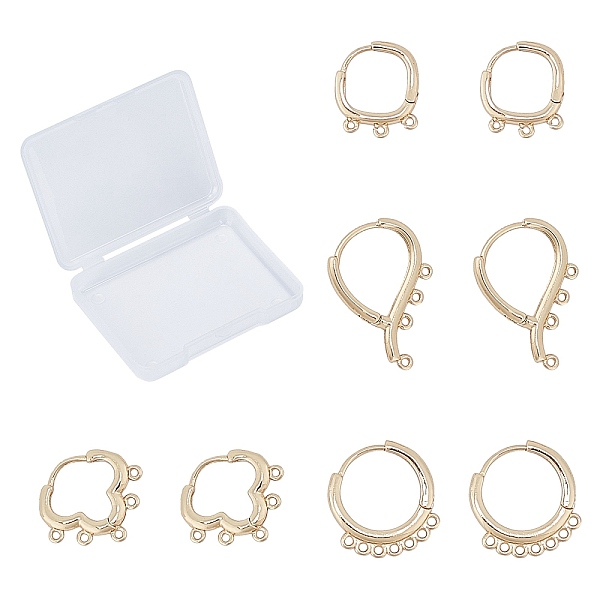 PandaHall SUNNYCLUE 4 Pairs 4 Styles Brass Huggie Hoop Earring Findings, with Loop, Long-Lasting Plated, Real 18K Gold Plated, 1pair/style...
PandaHall SUNNYCLUE 4 Pairs 4 Styles Brass Huggie Hoop Earring Findings, with Loop, Long-Lasting Plated, Real 18K Gold Plated, 1pair/style...
