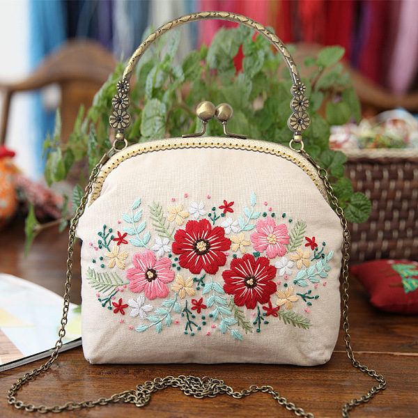 PandaHall DIY Kiss Lock Coin Purse Embroidery Kit, Including Embroidered Fabric, Embroidery Needles & Thread, Metal Purse Handle, Flower..., Yellow
PandaHall DIY Kiss Lock Coin Purse Embroidery Kit, Including Embroidered Fabric, Embroidery Needles & Thread, Metal Purse Handle, Flower..., Yellow