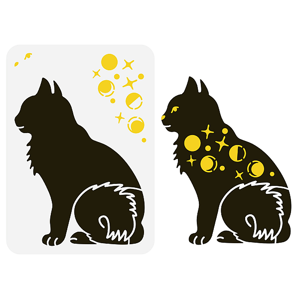 PandaHall Plastic Drawing Painting Stencils Templates, for Painting on Scrapbook Fabric Tiles Floor Furniture Wood, Rectangle, Cat Shape...
PandaHall Plastic Drawing Painting Stencils Templates, for Painting on Scrapbook Fabric Tiles Floor Furniture Wood, Rectangle, Cat Shape...
