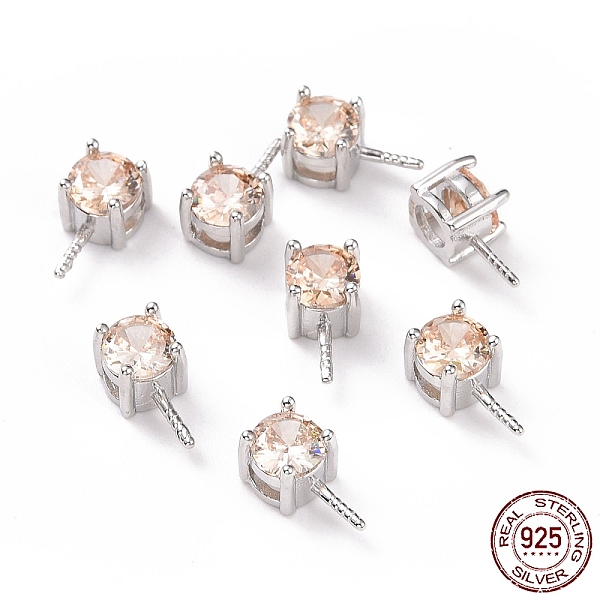 PandaHall Rhodium Plated 925 Sterling Silver Peg Bails, with Cubic Zirconia, Square, Platinum, Champagne Gold, 9x4x4.5mm, Hole: 2.5x1.5mm...
PandaHall Rhodium Plated 925 Sterling Silver Peg Bails, with Cubic Zirconia, Square, Platinum, Champagne Gold, 9x4x4.5mm, Hole: 2.5x1.5mm...