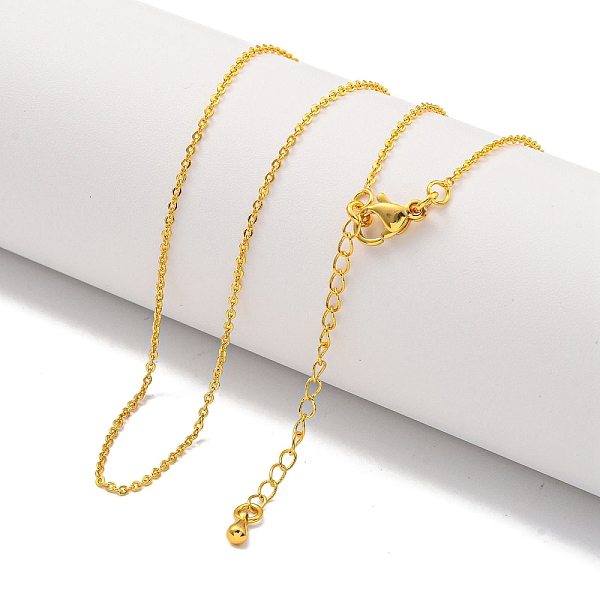 PandaHall Brass Cable Chain Necklaces for Women, Real 24K Gold Plated, 17.87 inch(454mm) Brass
PandaHall Brass Cable Chain Necklaces for Women, Real 24K Gold Plated, 17.87 inch(454mm) Brass