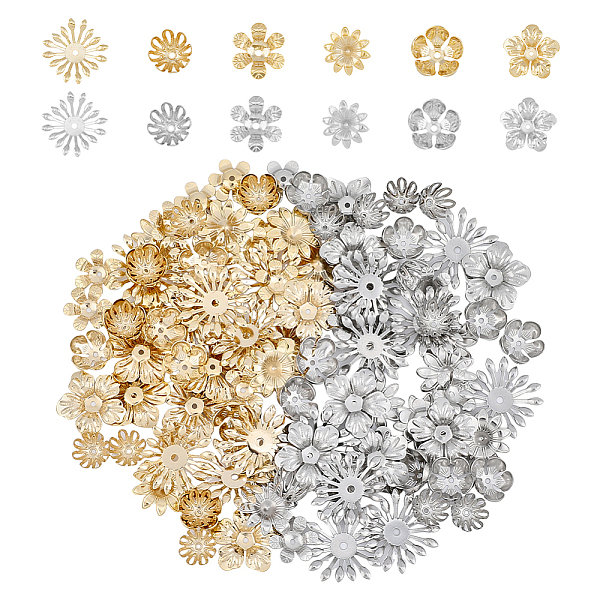 PandaHall DICOSMETIC 120Pcs 12 Styles 304 Stainless Steel Fancy Bead Caps, Flower, Mixed Color, 11~25x11~25x3.5~7mm, Hole: 1.2~2mm...
PandaHall DICOSMETIC 120Pcs 12 Styles 304 Stainless Steel Fancy Bead Caps, Flower, Mixed Color, 11~25x11~25x3.5~7mm, Hole: 1.2~2mm...