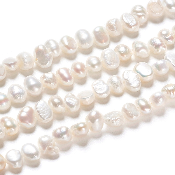 PandaHall Natural Cultured Freshwater Pearl Beads Strands, Two Sides Polished, Nuggets, Antique White, 4.5~6.5x3~4x4~5.5mm, Hole: 0.5mm...
PandaHall Natural Cultured Freshwater Pearl Beads Strands, Two Sides Polished, Nuggets, Antique White, 4.5~6.5x3~4x4~5.5mm, Hole: 0.5mm...
