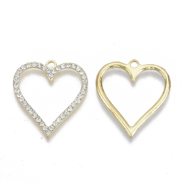 PandaHall Valentine's Day Theme, Light Gold Plated Alloy Rhinestone Pendants, Heart, Crystal, 34x30x2.5mm, Hole: 2.5mm Alloy+Rhinestone..., Clear
PandaHall Valentine's Day Theme, Light Gold Plated Alloy Rhinestone Pendants, Heart, Crystal, 34x30x2.5mm, Hole: 2.5mm Alloy+Rhinestone..., Clear