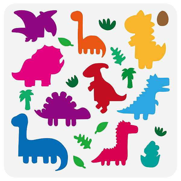 PandaHall PET Hollow Out Drawing Painting Stencils, for DIY Scrapbook, Photo Album, Dinosaur, 30x30cm Plastic Dinosaur
PandaHall PET Hollow Out Drawing Painting Stencils, for DIY Scrapbook, Photo Album, Dinosaur, 30x30cm Plastic Dinosaur