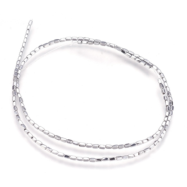 PandaHall Electroplate Non-magnetic Synthetic Hematite Beads Strands, Cuboid, Platinum Plated, 2~3x1~1.5mm, Hole: 0.5mm, about...
PandaHall Electroplate Non-magnetic Synthetic Hematite Beads Strands, Cuboid, Platinum Plated, 2~3x1~1.5mm, Hole: 0.5mm, about...