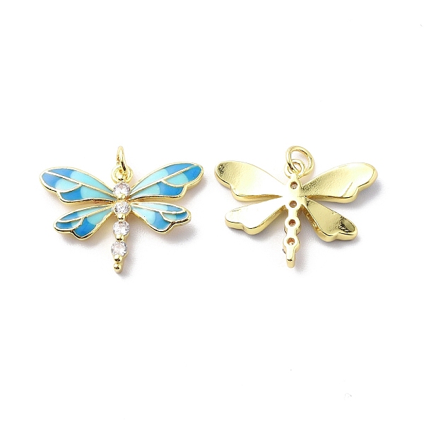 PandaHall Brass Cubic Zirconia Pendants, with Enamel & Jump Ring, Dragonfly Charm, Real 18K Gold Plated, Pale Turquoise, 17x24.5x3mm, Hole...
PandaHall Brass Cubic Zirconia Pendants, with Enamel & Jump Ring, Dragonfly Charm, Real 18K Gold Plated, Pale Turquoise, 17x24.5x3mm, Hole...