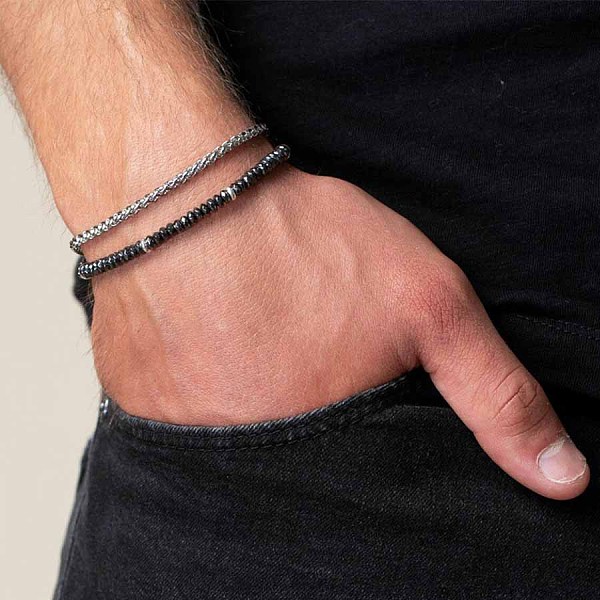 PandaHall Fashion Retro Black Matte Bracelet Set with Zircon Crown, Diamond Ball, Dice, Lion Head Bracelet Natural Gemstone Round Black
PandaHall Fashion Retro Black Matte Bracelet Set with Zircon Crown, Diamond Ball, Dice, Lion Head Bracelet Natural Gemstone Round Black