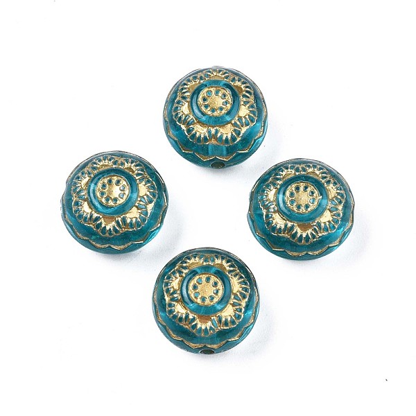 PandaHall Plating Acrylic Beads, Metal Enlaced, Flat Round, Dark Turquoise, 13x9mm, Hole: 1.5mm, about 540pcs/500g Acrylic Flat Round
PandaHall Plating Acrylic Beads, Metal Enlaced, Flat Round, Dark Turquoise, 13x9mm, Hole: 1.5mm, about 540pcs/500g Acrylic Flat Round