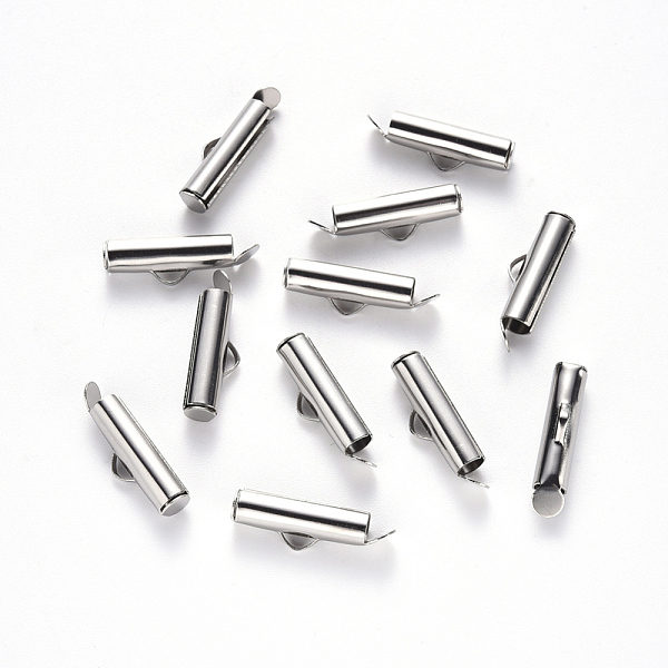 PandaHall 304 Stainless Steel Slide On End Clasp Tubes, Slider End Caps, Stainless Steel Color, 6x16x4mm, Hole: 3x1.5mm, Inner Diameter: 3mm...
PandaHall 304 Stainless Steel Slide On End Clasp Tubes, Slider End Caps, Stainless Steel Color, 6x16x4mm, Hole: 3x1.5mm, Inner Diameter: 3mm...