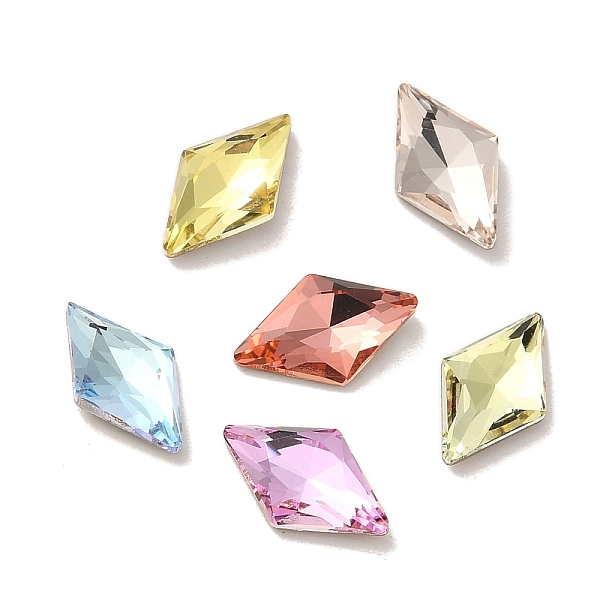 PandaHall Glass Rhinestone Cabochons, Point Back & Back Plated, Faceted, Rhombus, Mixed Color, 10x6x2.5mm Glass Rhinestone Rhombus..., Multicolor
PandaHall Glass Rhinestone Cabochons, Point Back & Back Plated, Faceted, Rhombus, Mixed Color, 10x6x2.5mm Glass Rhinestone Rhombus..., Multicolor