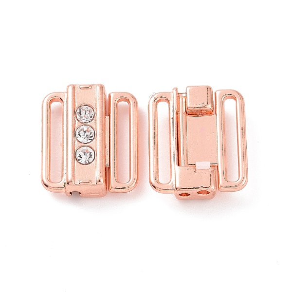 PandaHall Zinc Alloy Rhinestone Bikini Clips, Bra Clasp Replacement Part, Lingerie Front Closure, Rose Gold, 15x13x5mm, Inner Diameter..., Clear
PandaHall Zinc Alloy Rhinestone Bikini Clips, Bra Clasp Replacement Part, Lingerie Front Closure, Rose Gold, 15x13x5mm, Inner Diameter..., Clear