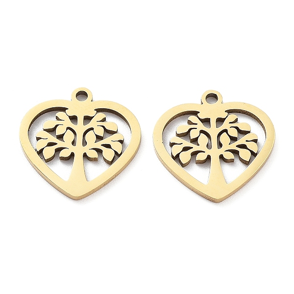 PandaHall Ion Plating(IP) 316L Surgical Stainless Steel Charms, Heart with Tree of Life Charm, Real 18K Gold Plated, 15x14.5x1mm, Hole...
PandaHall Ion Plating(IP) 316L Surgical Stainless Steel Charms, Heart with Tree of Life Charm, Real 18K Gold Plated, 15x14.5x1mm, Hole...