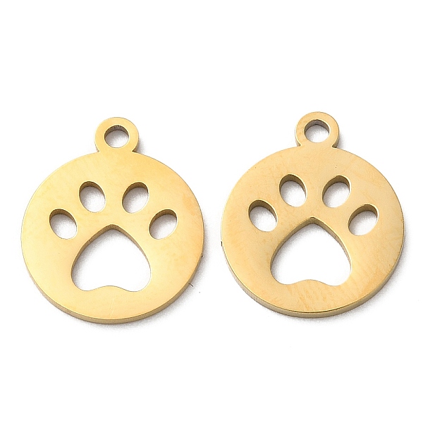 PandaHall Ion Plating(IP) 304 Stainless Steel Charms, Manual Polishing, Paw Print, Golden, 14.5x12x1mm, Hole: 1.6mm 304 Stainless Steel Paw...
PandaHall Ion Plating(IP) 304 Stainless Steel Charms, Manual Polishing, Paw Print, Golden, 14.5x12x1mm, Hole: 1.6mm 304 Stainless Steel Paw...