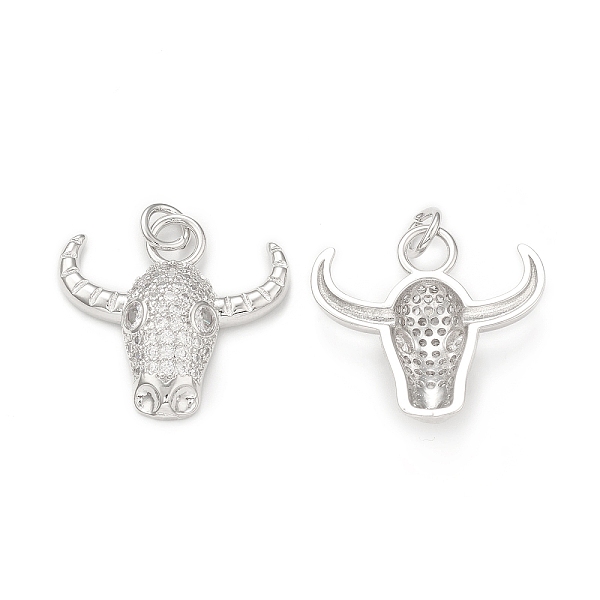 PandaHall Rack Plating Brass Micro Pave Cubic Zirconia Pendants, with Jump Ring, Cadmium Free & Lead Free, Long-Lasting Plated, Cattle Head..., Clear
PandaHall Rack Plating Brass Micro Pave Cubic Zirconia Pendants, with Jump Ring, Cadmium Free & Lead Free, Long-Lasting Plated, Cattle Head..., Clear
