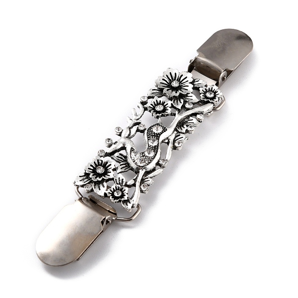 PandaHall Vintage Alloy with Rhinestone Cardigan Clips, Sweater Collar Clips, Rectangle with Sika Deer, Antique Silver & Platinum, 132mm...
PandaHall Vintage Alloy with Rhinestone Cardigan Clips, Sweater Collar Clips, Rectangle with Sika Deer, Antique Silver & Platinum, 132mm...