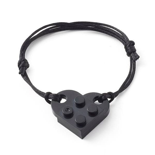 PandaHall Resin Building Blocks Link Bracelets, with Adjustable Nylon Cord , Heart, Black, Inner Diameter: 1-3/4~3-1/4 inch(4.6~8.3cm) Resin...
PandaHall Resin Building Blocks Link Bracelets, with Adjustable Nylon Cord , Heart, Black, Inner Diameter: 1-3/4~3-1/4 inch(4.6~8.3cm) Resin...