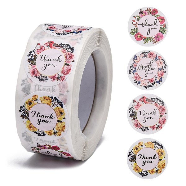 PandaHall DIY Scrapbook, 1 Inch Thank You Stickers, Decorative Adhesive Tapes, Flat Round with Word Thank You, Colorful, 25mm, about...
PandaHall DIY Scrapbook, 1 Inch Thank You Stickers, Decorative Adhesive Tapes, Flat Round with Word Thank You, Colorful, 25mm, about...