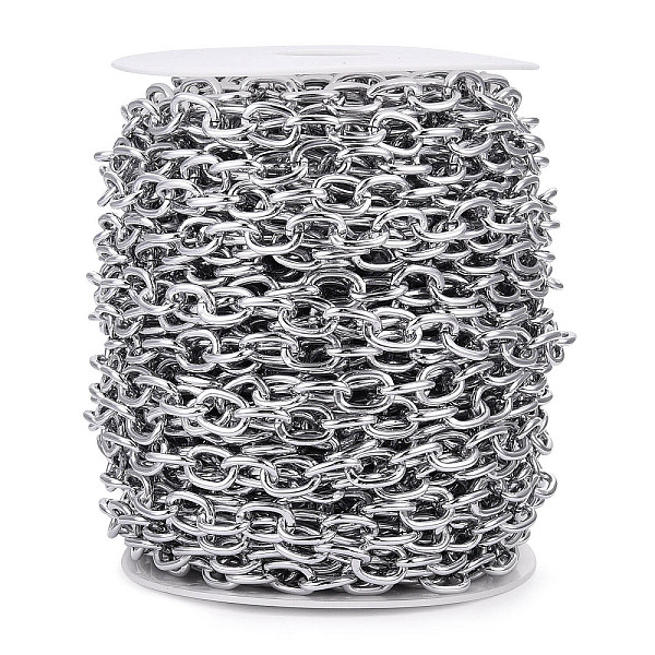 PandaHall Aluminium Cable Chains, Unwelded, with Spool, Silver, 12.5x9.5x2mm, about 65.62 Feet(20m)/Roll Aluminum
PandaHall Aluminium Cable Chains, Unwelded, with Spool, Silver, 12.5x9.5x2mm, about 65.62 Feet(20m)/Roll Aluminum