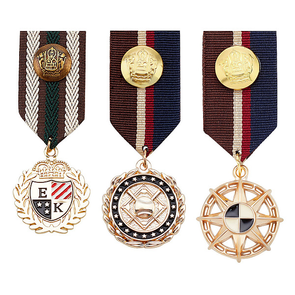 PandaHall AHADERMAKER 3Pcs 3 Style Sun & Shield & Leaf Retro British Preppy Style Alloy with Iron Pendant Lapel Pins, Polyester Brooch Medal..., Multicolor
PandaHall AHADERMAKER 3Pcs 3 Style Sun & Shield & Leaf Retro British Preppy Style Alloy with Iron Pendant Lapel Pins, Polyester Brooch Medal..., Multicolor