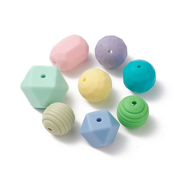PandaHall Silicone Beads, DIY Nursing Necklaces Making, Chewing Pendants for Teethers, Faceted, Mixed Shapes, Mixed Color..., Multicolor
PandaHall Silicone Beads, DIY Nursing Necklaces Making, Chewing Pendants for Teethers, Faceted, Mixed Shapes, Mixed Color..., Multicolor
