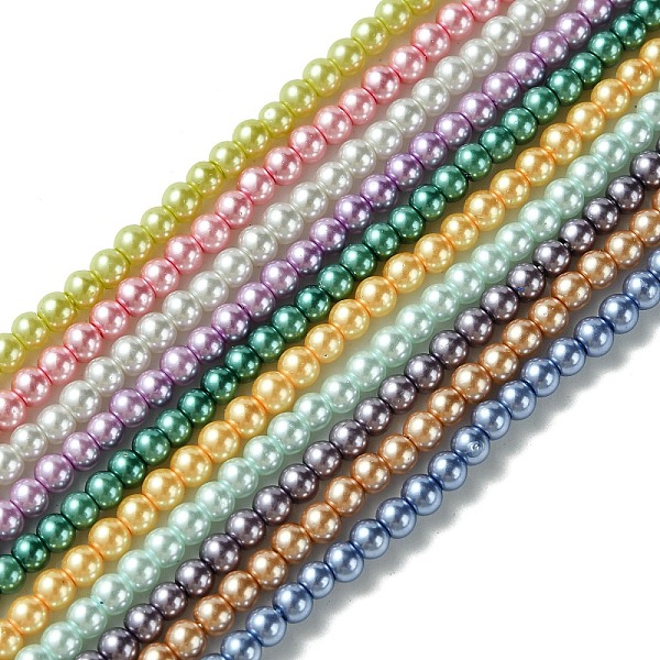 PandaHall Eco-Friendly Dyed Glass Pearl Round Beads Strands, Grade A, Cotton Cord Threaded, Mixed Color, 3~3.5mm, Hole: 0.7~1.1mm, about..., Multicolor
PandaHall Eco-Friendly Dyed Glass Pearl Round Beads Strands, Grade A, Cotton Cord Threaded, Mixed Color, 3~3.5mm, Hole: 0.7~1.1mm, about..., Multicolor