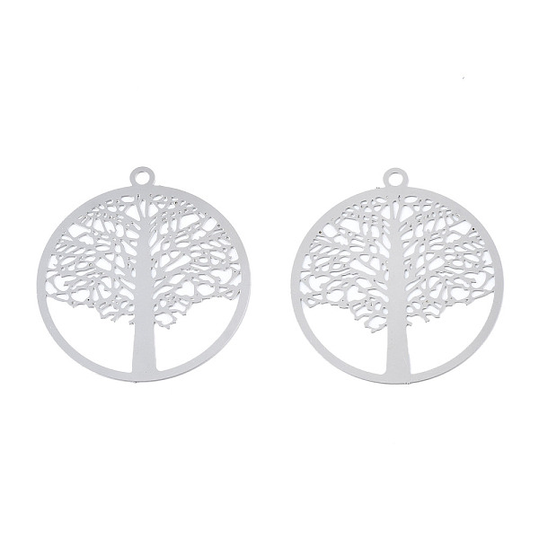 PandaHall 201 Stainless Steel Filigree Pendants, Etched Metal Embellishments, Tree of Life, Stainless Steel Color, 30x27x0.3mm, Hole: 1.6mm...
PandaHall 201 Stainless Steel Filigree Pendants, Etched Metal Embellishments, Tree of Life, Stainless Steel Color, 30x27x0.3mm, Hole: 1.6mm...