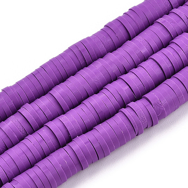 PandaHall Handmade Polymer Clay Bead Strands, Heishi Beads, Disc/Flat Round, Dark Violet, 6x0.5~1mm, Hole: 2mm, about 320~447pcs/strand...
PandaHall Handmade Polymer Clay Bead Strands, Heishi Beads, Disc/Flat Round, Dark Violet, 6x0.5~1mm, Hole: 2mm, about 320~447pcs/strand...