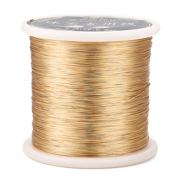 PandaHall Copper Jewelry Wire, Round, Lead Free & Nickel Free & Cadmium Free, with Spool, Real 14K Gold Plated, 0.3mm, about 1213.91 Feet...
PandaHall Copper Jewelry Wire, Round, Lead Free & Nickel Free & Cadmium Free, with Spool, Real 14K Gold Plated, 0.3mm, about 1213.91 Feet...