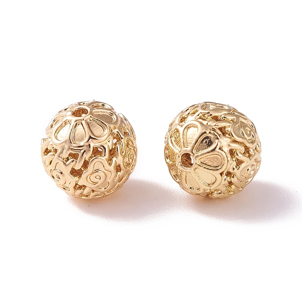 PandaHall Brass Hollow Beads, Round with Flower, Golden, 10mm, Hole: 1.2mm Brass Round
PandaHall Brass Hollow Beads, Round with Flower, Golden, 10mm, Hole: 1.2mm Brass Round