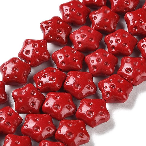 PandaHall Synthetic Coral Beads Strands, Dyed, Star, Red, 15.5x15.5x8mm, Hole: 1mm, about 26pcs/strand, 13.98~14.17 inch(35.5~36cm)...
PandaHall Synthetic Coral Beads Strands, Dyed, Star, Red, 15.5x15.5x8mm, Hole: 1mm, about 26pcs/strand, 13.98~14.17 inch(35.5~36cm)...