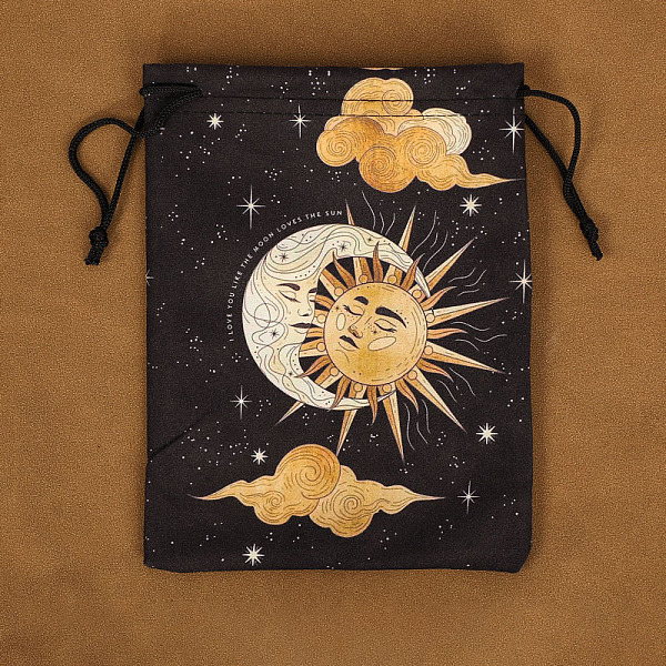 PandaHall Rectangle Velvet Tarot Cards Storage Pouches, Jewelry Drawstring Storage Bags, for Witchcraft Articles Storage, Cloud, 18x14cm...
PandaHall Rectangle Velvet Tarot Cards Storage Pouches, Jewelry Drawstring Storage Bags, for Witchcraft Articles Storage, Cloud, 18x14cm...