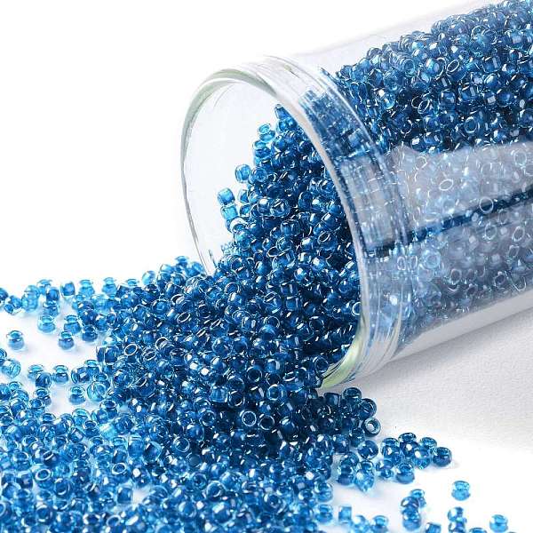 PandaHall TOHO Round Seed Beads, Japanese Seed Beads, (932) Inside Color Aqua/Capri Lined, 15/0, 1.5mm, Hole: 0.7mm, about 3000pcs/bottle..., Cyan
PandaHall TOHO Round Seed Beads, Japanese Seed Beads, (932) Inside Color Aqua/Capri Lined, 15/0, 1.5mm, Hole: 0.7mm, about 3000pcs/bottle..., Cyan