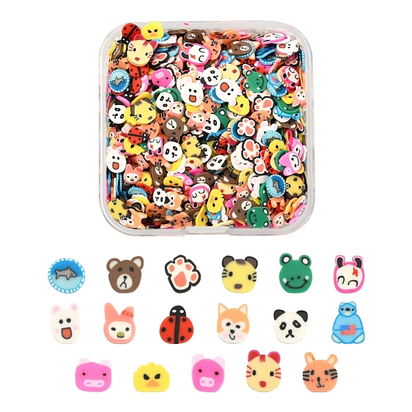 PandaHall 24G Handmade Polymer Clay Nail Art Decoration, Fashion Nail Care, No Hole, Animal, Mixed Color, 4~8x4~9x0.1~2.5mm Polymer Clay..., Multicolor
PandaHall 24G Handmade Polymer Clay Nail Art Decoration, Fashion Nail Care, No Hole, Animal, Mixed Color, 4~8x4~9x0.1~2.5mm Polymer Clay..., Multicolor