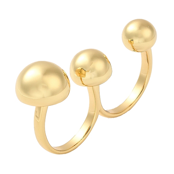 PandaHall Brass Double Finger Rings, Open Cuff Rings, Round, Real 18K Gold Plated, 3mm, Inner Diameter: 16.3mm & 17mm Brass Round
PandaHall Brass Double Finger Rings, Open Cuff Rings, Round, Real 18K Gold Plated, 3mm, Inner Diameter: 16.3mm & 17mm Brass Round