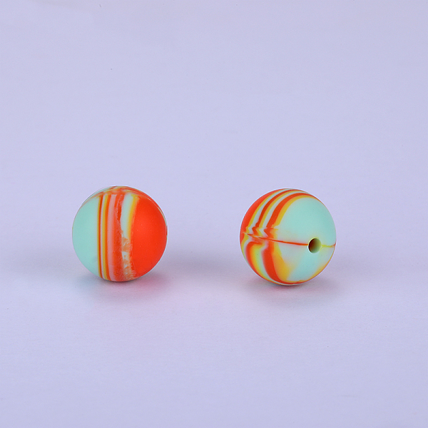 PandaHall Printed Round Silicone Focal Beads, Orange, 15x15mm, Hole:2mm Silicone Round Orange
PandaHall Printed Round Silicone Focal Beads, Orange, 15x15mm, Hole:2mm Silicone Round Orange