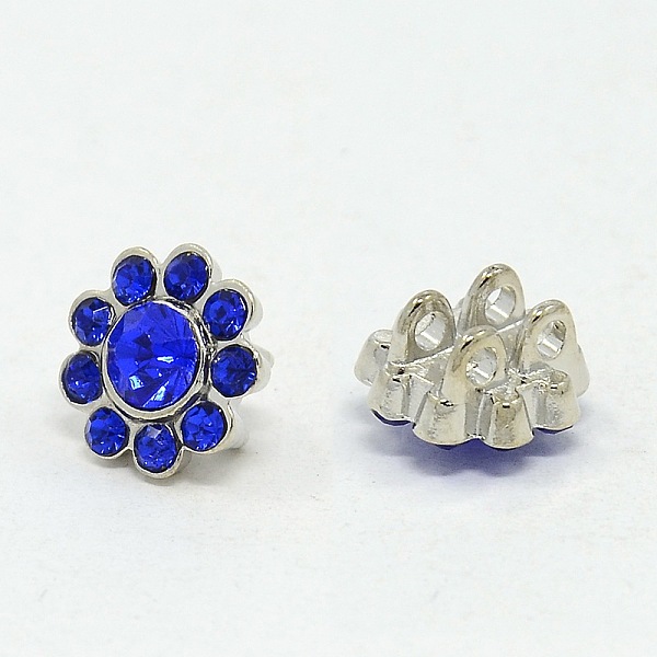 PandaHall Alloy Multi-Strand Rhinestone Links, Cadmium Free & Lead Free, Grade A, Flower, Platinum, Sapphire, 12x8mm, Hole: 2mm..., Blue
PandaHall Alloy Multi-Strand Rhinestone Links, Cadmium Free & Lead Free, Grade A, Flower, Platinum, Sapphire, 12x8mm, Hole: 2mm..., Blue