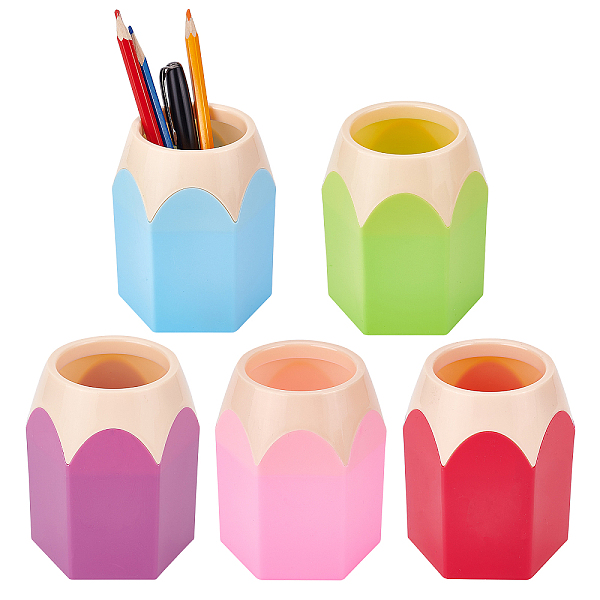 PandaHall CRASPIRE 5pcs Pen Holders, Pencil Shaped Pencil Holder 5 Colors Desktop Storage Organizer Detachable Pen Cup Vase Pencil Pot..., Multicolor
PandaHall CRASPIRE 5pcs Pen Holders, Pencil Shaped Pencil Holder 5 Colors Desktop Storage Organizer Detachable Pen Cup Vase Pencil Pot..., Multicolor