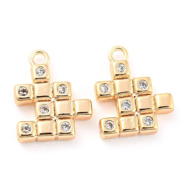 PandaHall Brass Micro Pave Cubic Zirconia Charms, Square, Real 18K Gold Plated, 12x9.5x2mm, Hole: 1.2mm Brass+Cubic Zirconia Square Clear
PandaHall Brass Micro Pave Cubic Zirconia Charms, Square, Real 18K Gold Plated, 12x9.5x2mm, Hole: 1.2mm Brass+Cubic Zirconia Square Clear