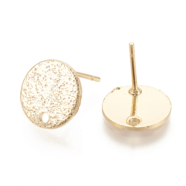 PandaHall Hammered Brass Stud Earring Findings, with Loop, Flat Round, Nickel Free, Real 18K Gold Plated, 10mm, Hole: 1mm, Pin: 0.6mm Brass...
PandaHall Hammered Brass Stud Earring Findings, with Loop, Flat Round, Nickel Free, Real 18K Gold Plated, 10mm, Hole: 1mm, Pin: 0.6mm Brass...