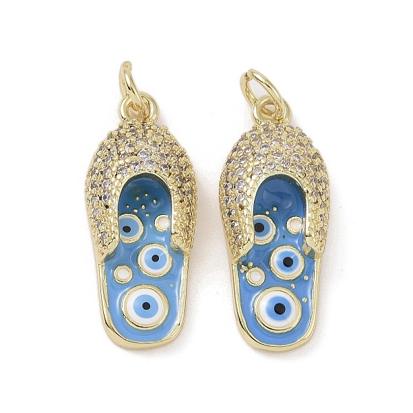 PandaHall Real 18K Gold Plated Brass Micro Pave Cubic Zirconia Pendants, with Enamel and Jump Ring, Shoes Charms, Light Sky Blue, 23x10x5mm...
PandaHall Real 18K Gold Plated Brass Micro Pave Cubic Zirconia Pendants, with Enamel and Jump Ring, Shoes Charms, Light Sky Blue, 23x10x5mm...