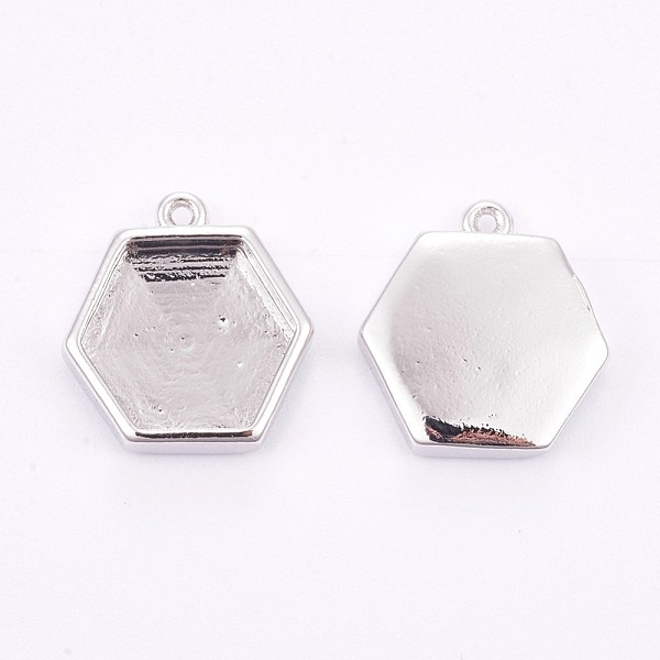 PandaHall Brass Pendant Cabochon Settings, Plain Edge Bezel Cups, Long-Lasting Plated, Hexagon, Platinum, Tray: 10.5x11.5mm, 14.5x14x3mm...
PandaHall Brass Pendant Cabochon Settings, Plain Edge Bezel Cups, Long-Lasting Plated, Hexagon, Platinum, Tray: 10.5x11.5mm, 14.5x14x3mm...