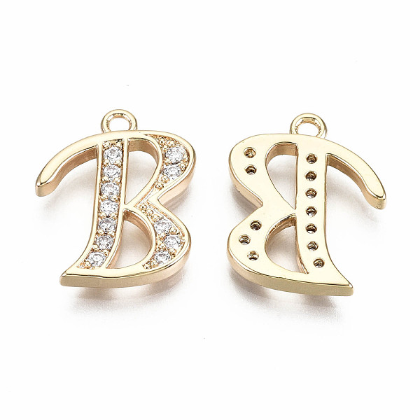 PandaHall Brass Micro Pave Clear Cubic Zirconia Pendants, Nickel Free, Real 18K Gold Plated, Word, Letter.B, 16x13x2mm, Hole: 1.5mm...
PandaHall Brass Micro Pave Clear Cubic Zirconia Pendants, Nickel Free, Real 18K Gold Plated, Word, Letter.B, 16x13x2mm, Hole: 1.5mm...
