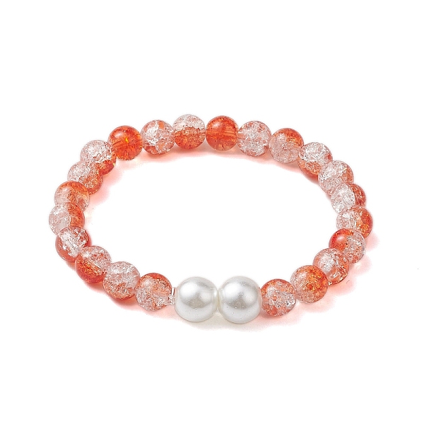 PandaHall 8mm Two Tone Transparent Crackle Glass Beaded Stretch Bracelets, 10mm Round Glass Pearl Bracelets for Women, Coral, Inner Diameter..., Red
PandaHall 8mm Two Tone Transparent Crackle Glass Beaded Stretch Bracelets, 10mm Round Glass Pearl Bracelets for Women, Coral, Inner Diameter..., Red