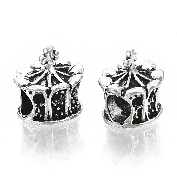 PandaHall Tibetan Style Alloy European Bead Rhinestone Settings, Large Hole Beads, Cadmium Free & Lead Free, Crown, Antique Silver, Fit for...
PandaHall Tibetan Style Alloy European Bead Rhinestone Settings, Large Hole Beads, Cadmium Free & Lead Free, Crown, Antique Silver, Fit for...