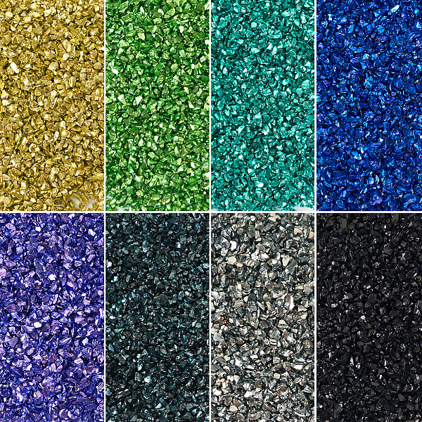 PandaHall 8 Bags 8 Colors Electroplate Glass Beads, AB Color Plated, No Hole Beads, Chip, Mixed Color, 1~3x1~3x0.2~0.5mm, 20g/bag, 1..., Multicolor
PandaHall 8 Bags 8 Colors Electroplate Glass Beads, AB Color Plated, No Hole Beads, Chip, Mixed Color, 1~3x1~3x0.2~0.5mm, 20g/bag, 1..., Multicolor